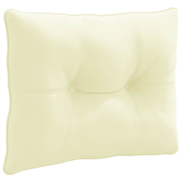 Ryggkudde PUTTEN 100% Polyester Gräddvit 60 x 40 x 10 cm