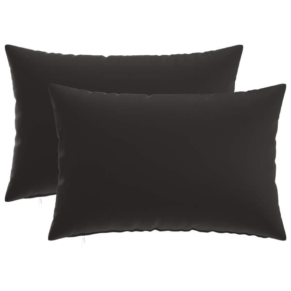 Kudde med kudde HEERLEN 2 st Svart Polyester