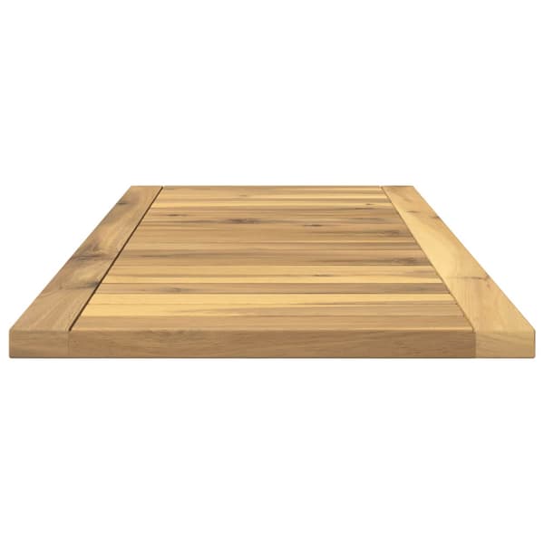 Bordsskiva 80,5 x 35 x 2 cm Rektangulär Massivt Akaciaträ Vit