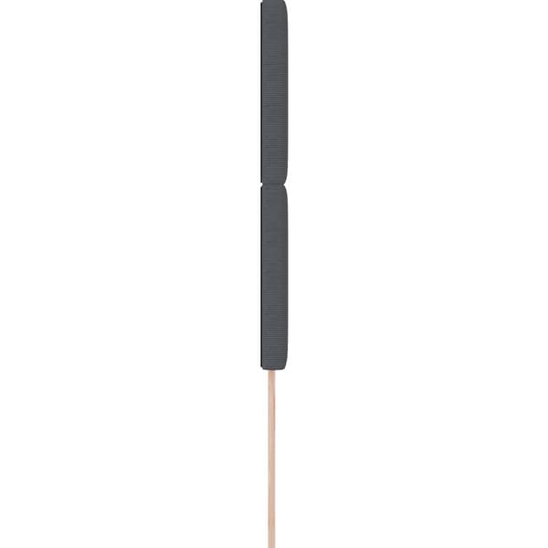 Huvudgavel Mörkgrå 90 cm Kordread tyg