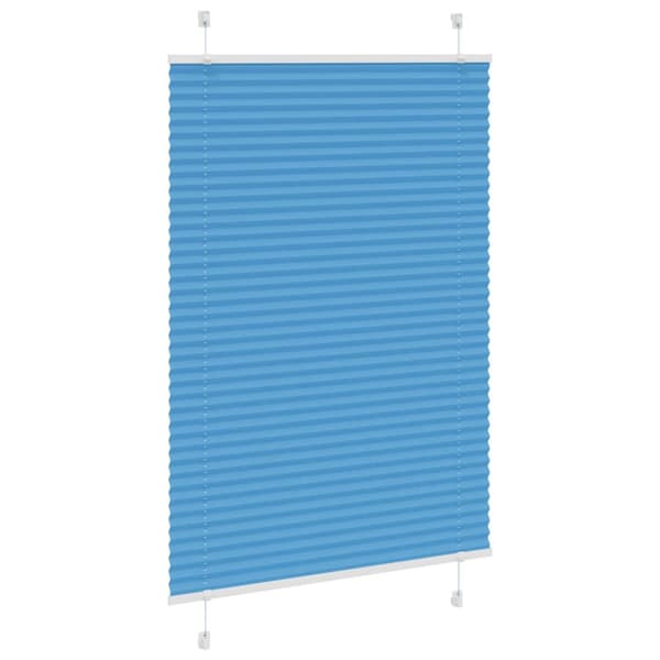 Plisserad persienn blå 95x150 cm tyg bredd 94,4 cm polyester