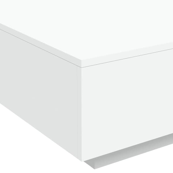 Soffbord vit 80x80x31 cm konstruerat trä