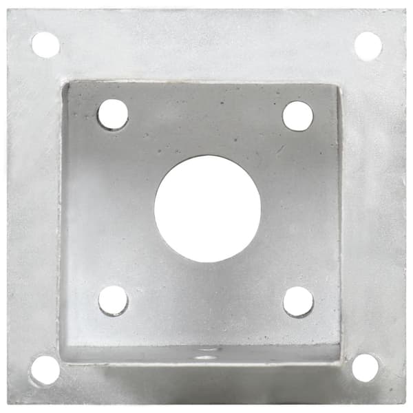 Stolpfot 4 st galvaniserad metall 101 mm