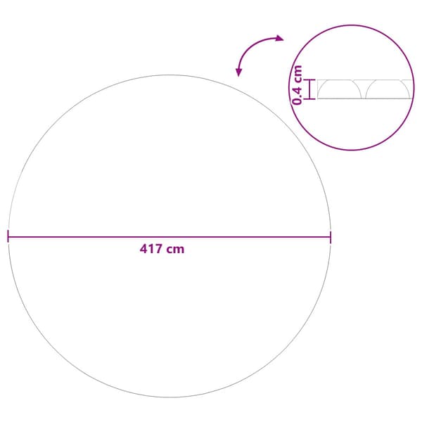 Poolskydd Tung Kvalitet Blå 417 cm PE