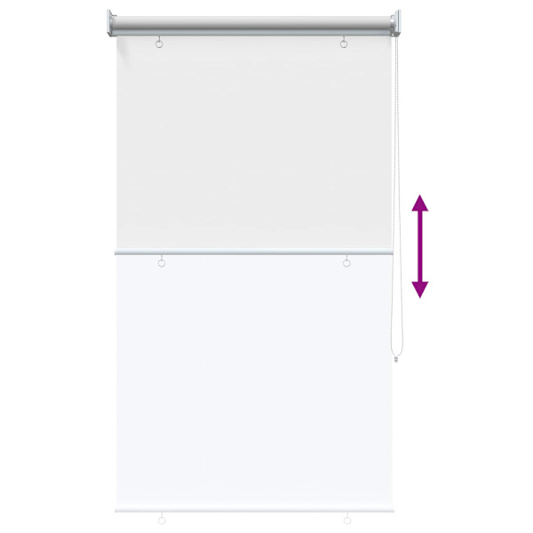 Rullgardin UV-skydd Vit 60 x 230 cm Polyester