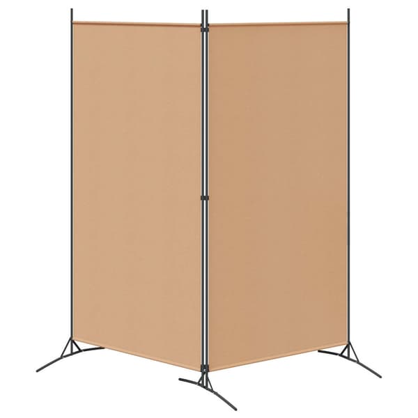 2-Panel Rumsavskiljare Beige 175 x 180 cm Tyg