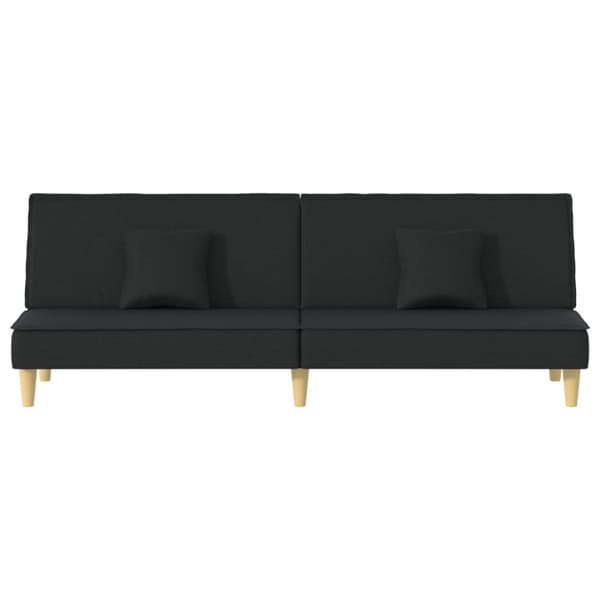 Bäddsoffa svart tyg