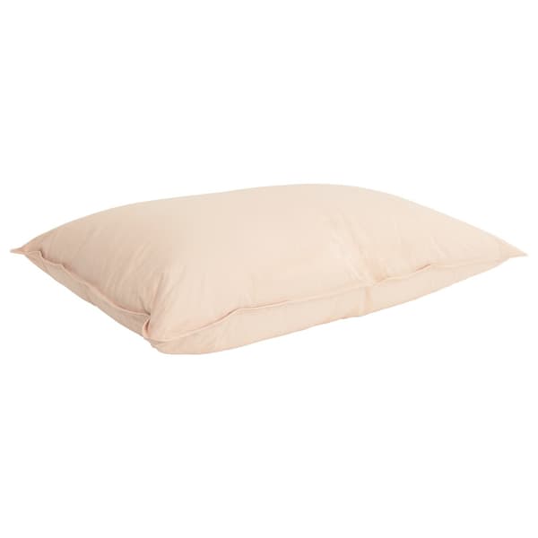 Täckeset med kudde Beige 140 x 200 cm Bomull, Kapok, Polyester