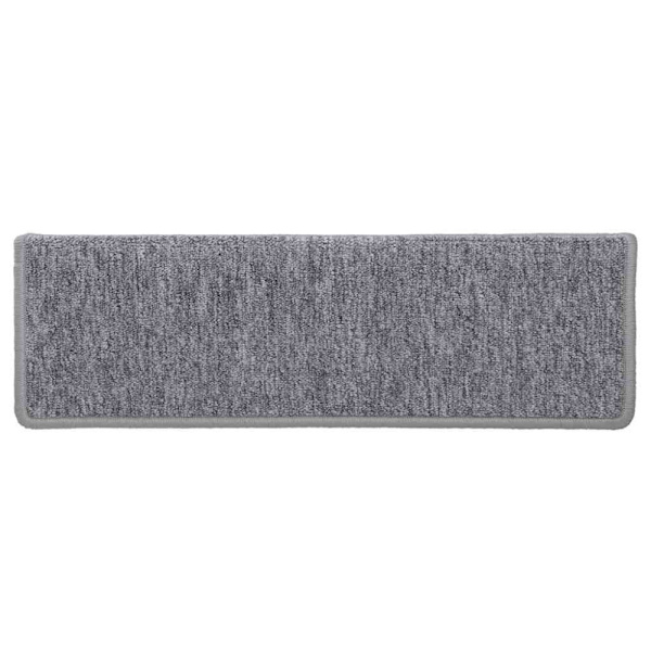 Trappmattor 30 st 65x21x4 cm ljusgrå rektangulär kant