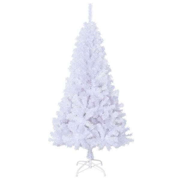 Konstgjord julgran Vit 120 cm PVC och stål