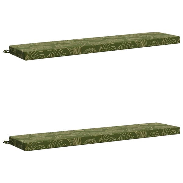 2-delade Bänk Kuddar SOEST 2 st 100% Polyester Bladdesign