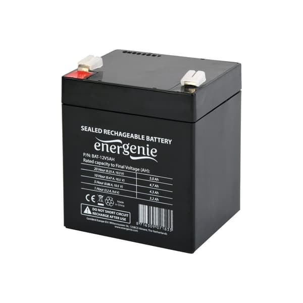 Gembird BAT-12V5AH - UPS-batteri - Bly-syra - 5 Ah