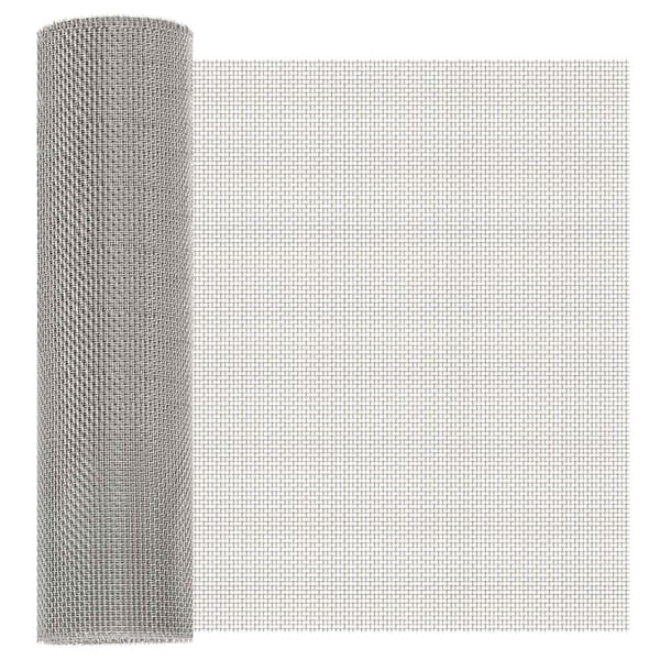 Nätduk 40 x 200 cm 8 Mesh Rostfritt stål 201 Silver