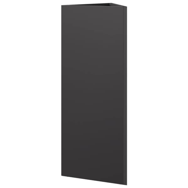 Odlingslådor 2 st svart triangulär 30x26x75 cm stål