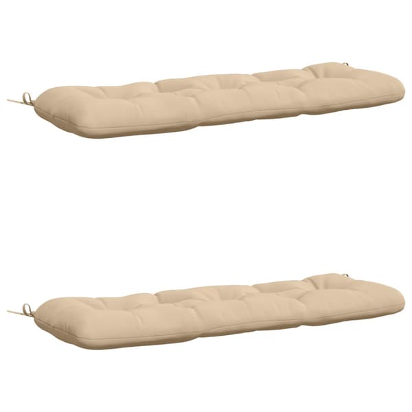 2-delade Bänk Kuddar VIANEN 100% Polyester Gräddvit