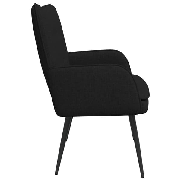 2-sits soffa Svart 115 x 61 x 87 cm tyg