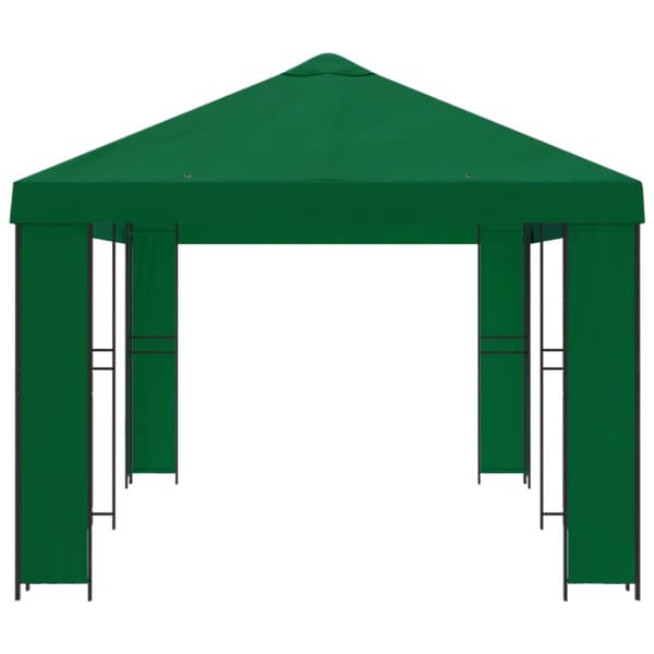 Trädgårdsgazebo 6 x 3 m Grön Polyester och Stål 190