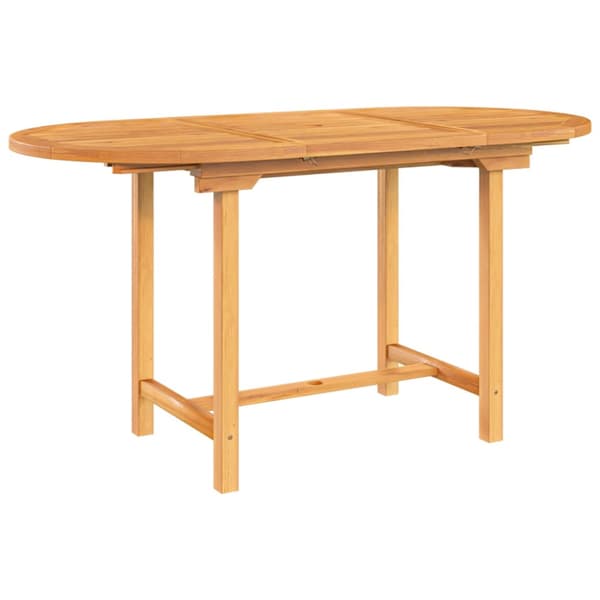 Utdragbart trädgårdsbord 110-160x80x75 cm massiv teak