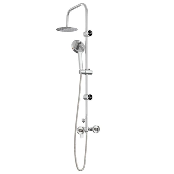 Duschsystem Krom Rostfritt stål 21 x 48 x 112 cm