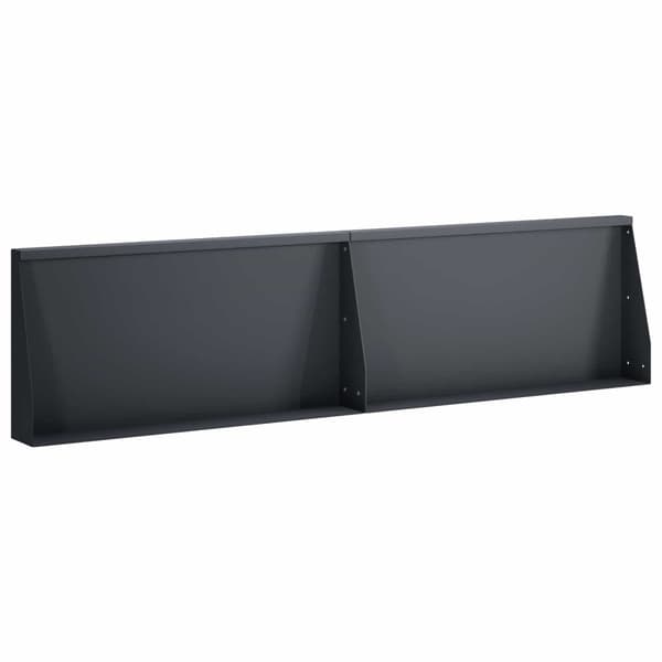 Stödvägg 2 st 80 x 12 x 40 cm Stål Antracit