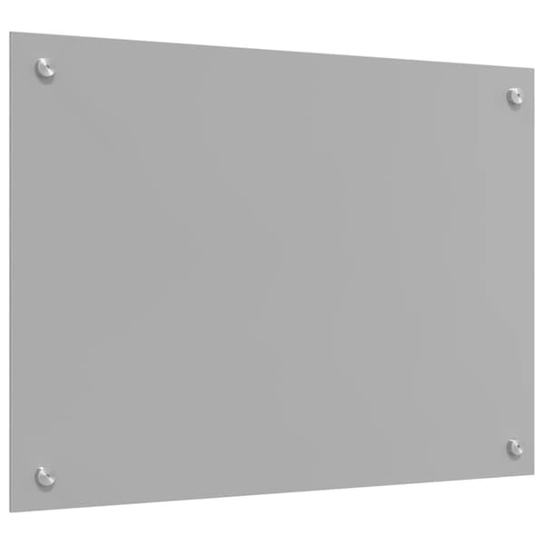 Köksskydd 2 pcs Ljusgrå 70 x 50 cm härdat glas