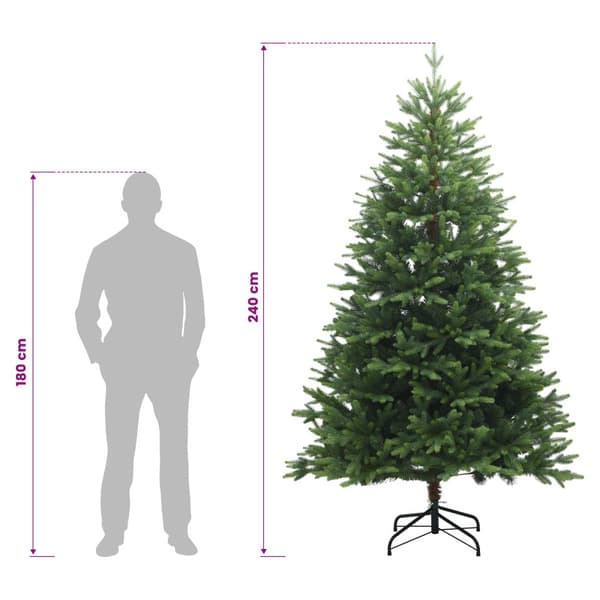 Plast Hingad Julgran 240 cm 300 LED-lampor Varmvit