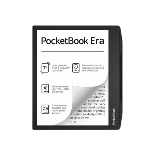 PocketBook Era - eBook-läsare - Linux 3.10.65 - 16 GB - 7" Svart, Silver