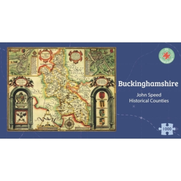 Buckinghamshire Historical 1610 Map 1000 Piece Puzzle