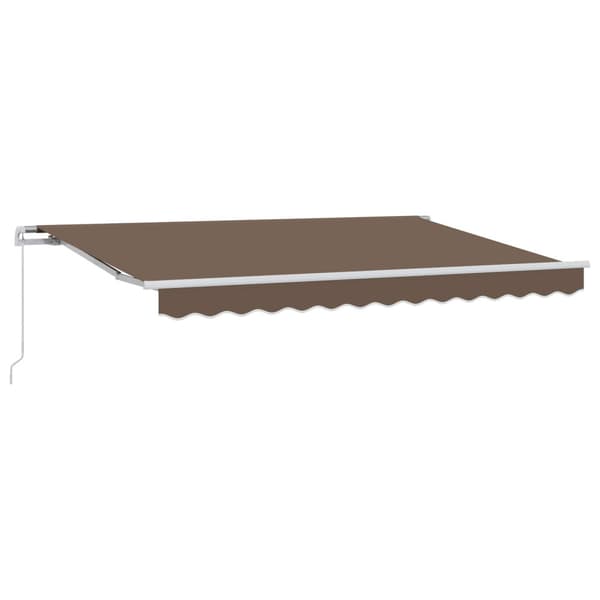 Utdragbar markis Taupe 3 x 2,5 m Polyester och aluminium