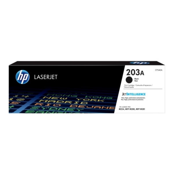 HP 203A - svart - original - LaserJet - tonerkassett (CF540A)