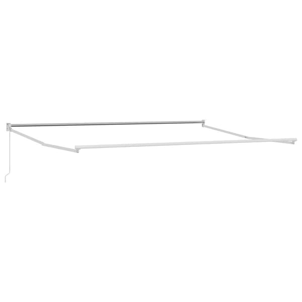 Utdragbar markis Brun 4 x 2 m 100% Polyester och Aluminium