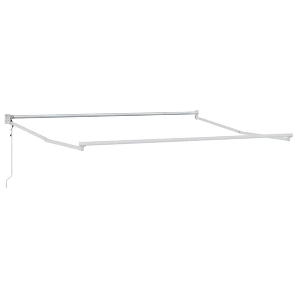 Utdragbar markisram Vit 300 x 250 cm Aluminium