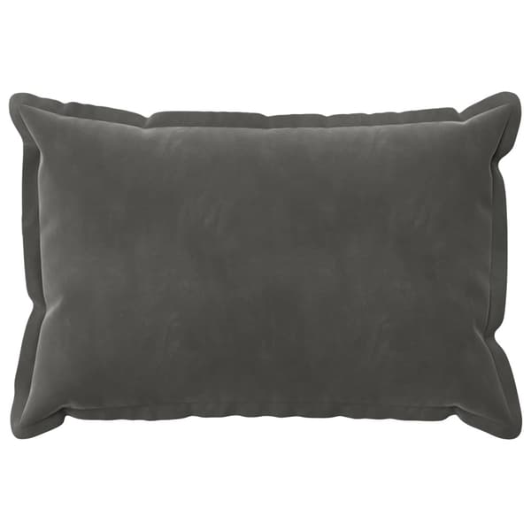 Kuddöverdrag 2 st HOUTEN Mörkgrå 50 x 80 cm Sammet