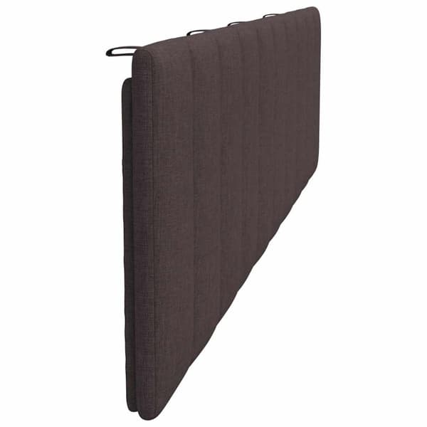 Headboard Cushion "Hanko" Dark Brown 200 cm Fabric