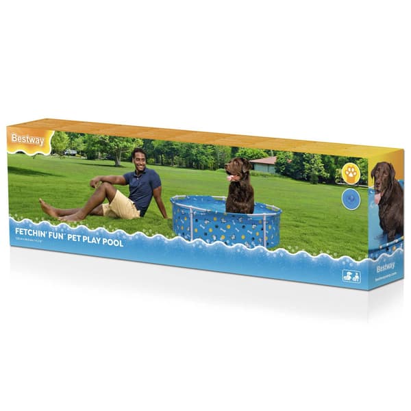 Bestway Valvattensystem för hundar 122 x 30,5 cm Rund för Blå