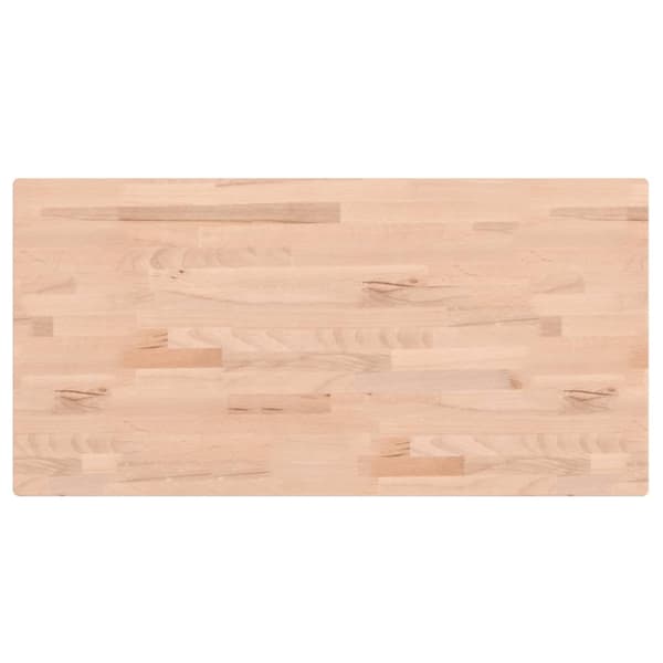 Bordsskiva 80x40x1,5 cm rektangulär massivt bokträ