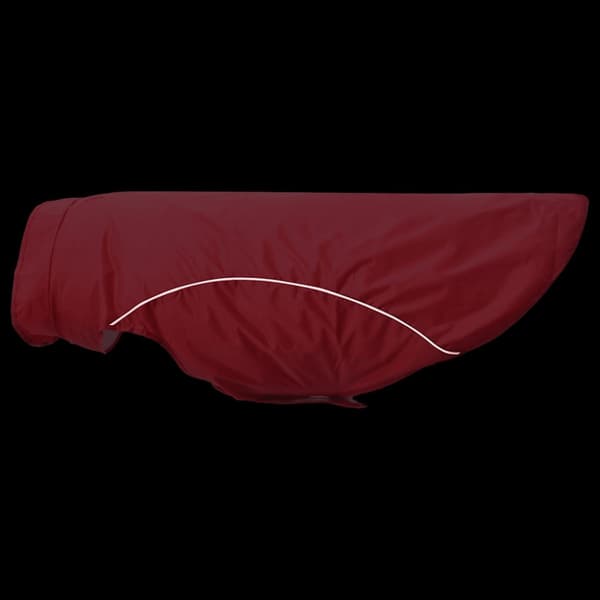 Regnrock för hundar med reflekterande remsor polyester röd 4XL