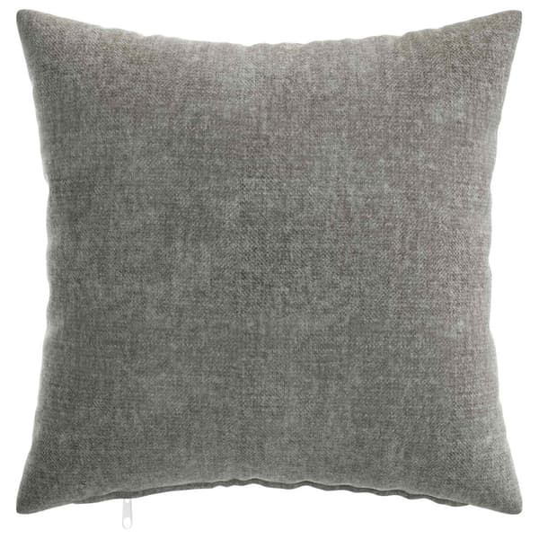 Kuddöverdrag 6 st HEERLEN Mörkgrå 30 x 30 cm Chenilletyg