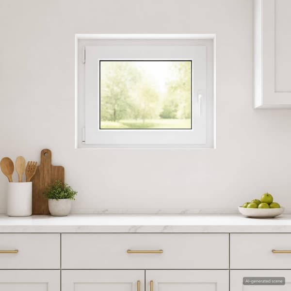 Källarfönster RISOR 50 x 55 cm PVC och glas