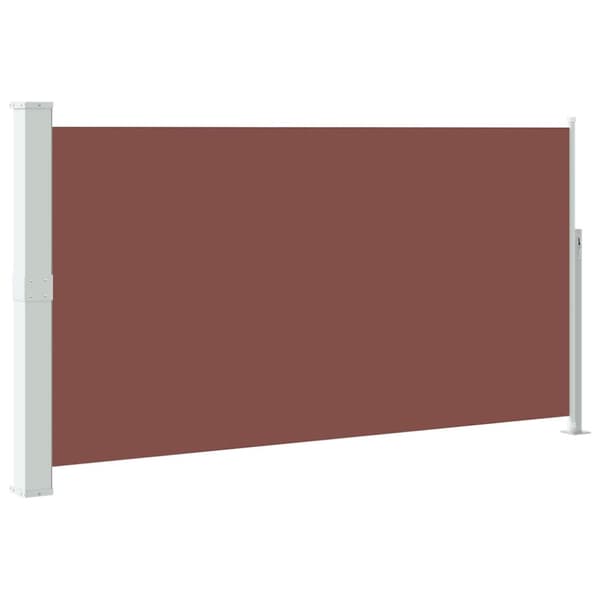 Infällbar sidomarkis 170x300 cm brun