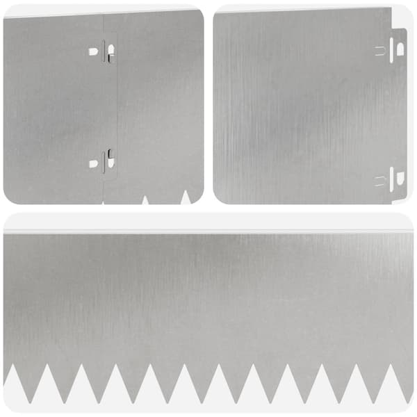 Kant för gräsmatta 20 pcs 103 x 20 cm Stål Silver