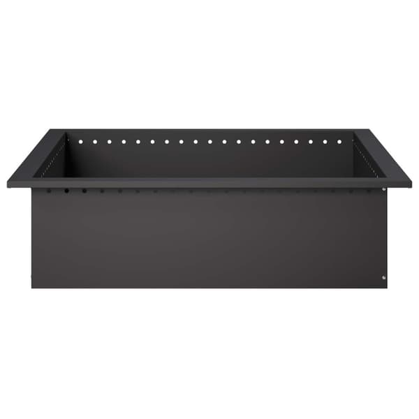 Eldstad ring Svart 90 x 90 x 25 cm Stål