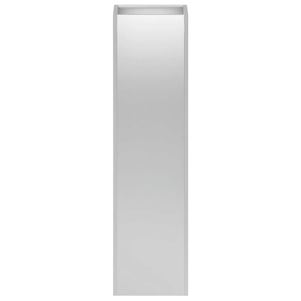 Trädgårdsplanterare Silver 20 x 20 x 75 cm Galvaniserat stål
