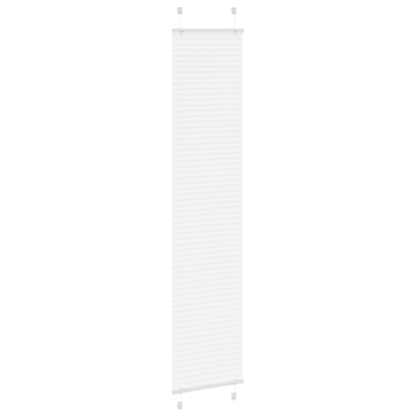 Plisserad persienn vit 45x200cm tyg bredd 44,4cm polyester