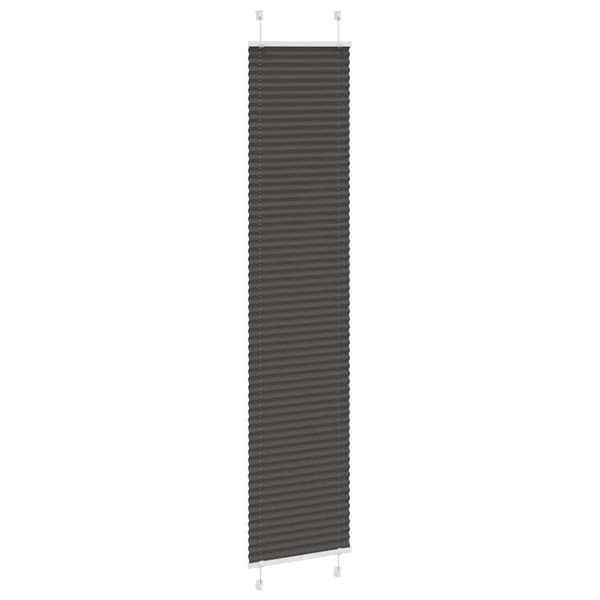 Plisserad persienn svart 40x200cm tyg bredd 39,4cm polyester