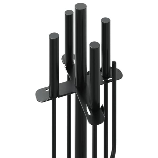 5-delat verktygsset för eldstad 18x66 cm stål