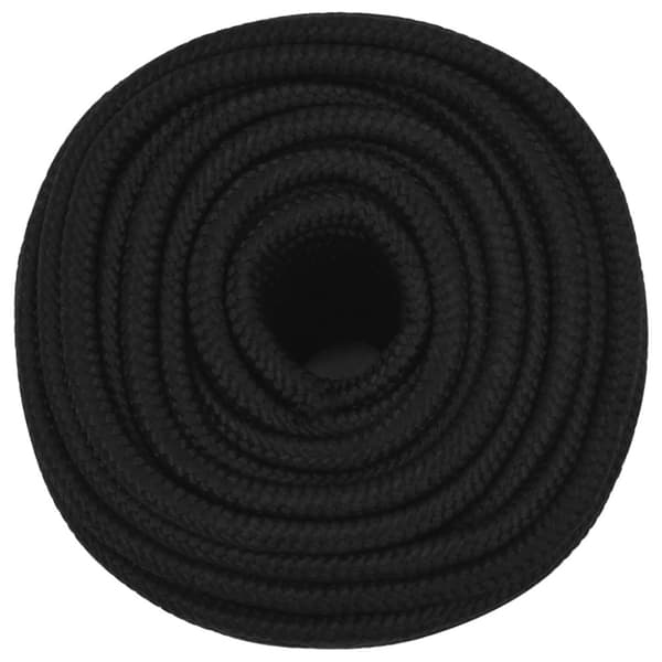 Rep svart 12 mm 100 m polyester