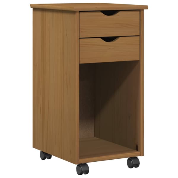 Skrivbordsskickset 2 st HonungsBrun Massiv furu