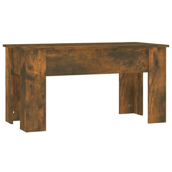 Soffbord rökfärgad ek 101x49x52 cm konstruerat trä