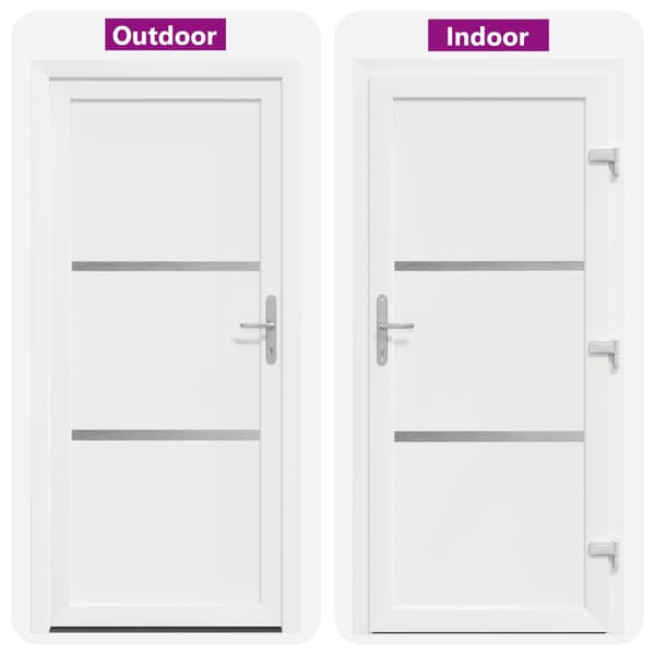 Framdörr Vit 88 x 200 cm PVC